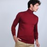 Pull col roulé en laine mérinos - Berry 6681 rouge - 51 bordeaux