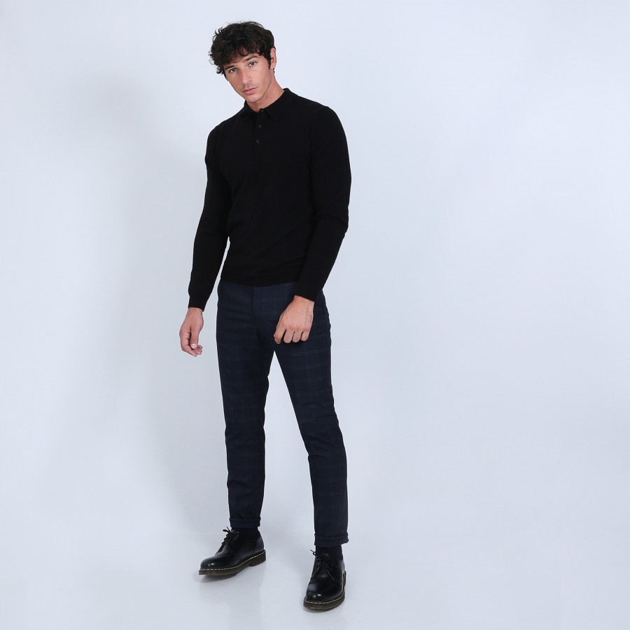 Pull col polo en cachemire - Emerson