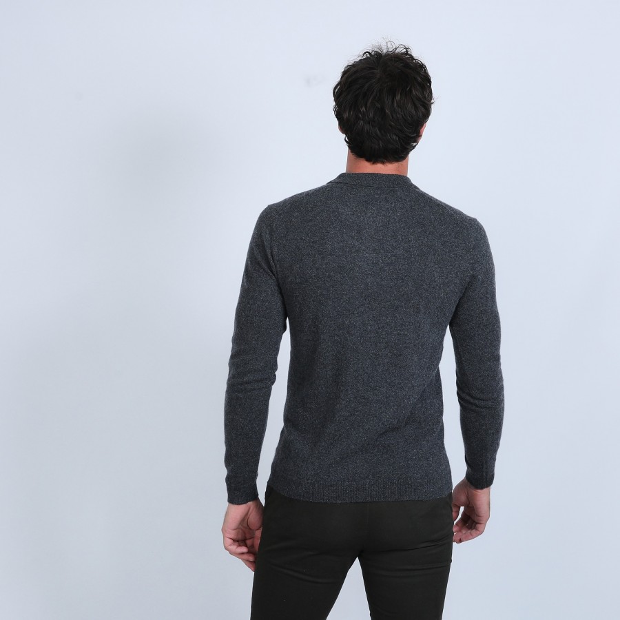Pull col polo en cachemire - Emerson