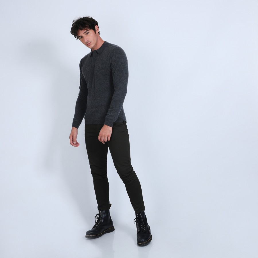 Pull col polo en cachemire - Emerson