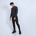 Pull col polo en cachemire - Billy 6611 gris anthracite - 10 gris foncé