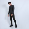 Pull col polo en cachemire - Billy 6611 gris anthracite - 10 gris foncé