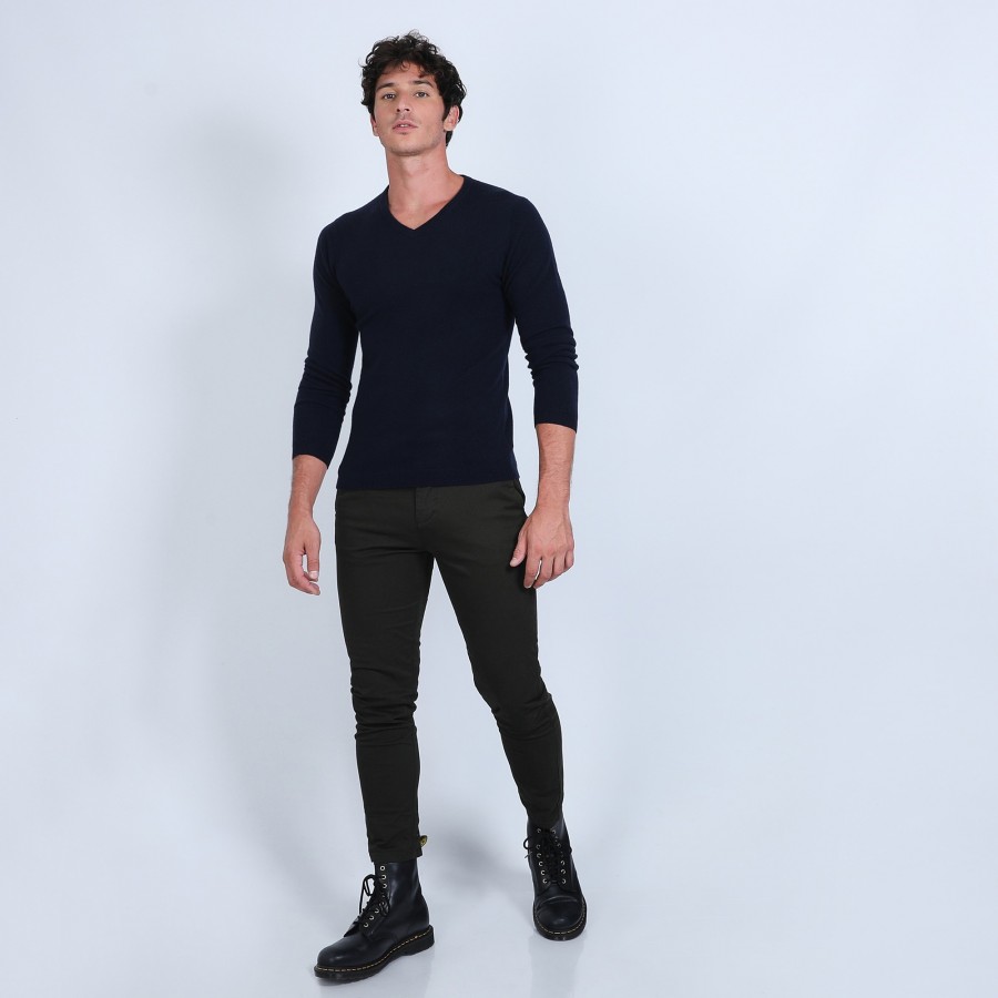 V-neck jumper in cashmere - Evann