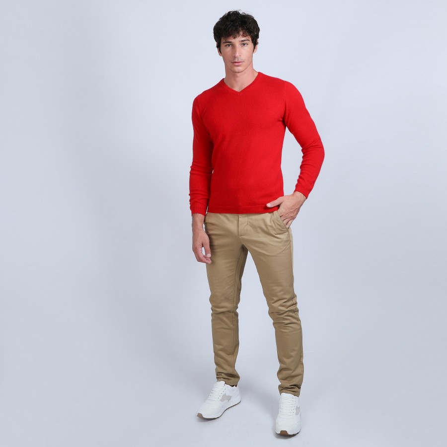 Pull col V en cachemire - Evann