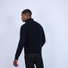 Gilet zippé en cachemire 4 fils - Balthazar 6640 marine - 05 bleu marine