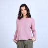 Pull col rond boutons arrière - Becky