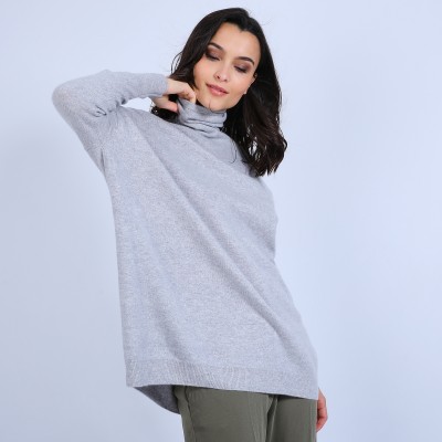 Loose-fit cashmere roll-neck jumper - Bouda