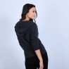 Gilet à capuche en cachemire - Orus 6611 gris anthracite - 10 Gris foncé