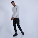 Pull col rond en laine et alpaga - Ring 6612 gris clair - 11 gris clair