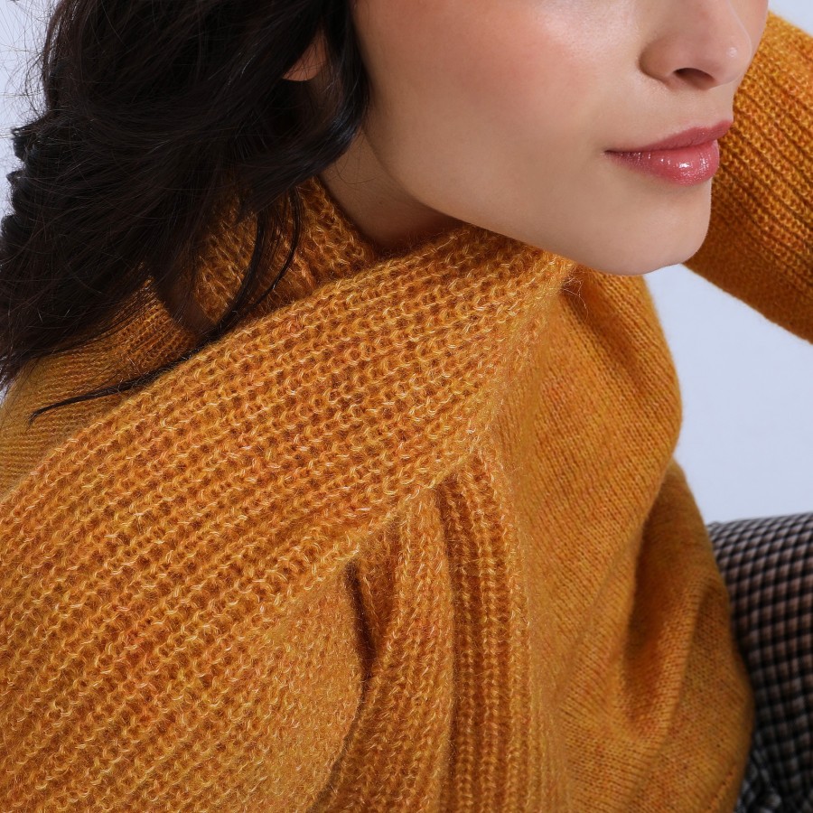 Echarpe avec trou en mohair - Shade
