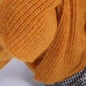 Echarpe avec trou en mohair - Shade 6660 cannelle - 89 Moutarde