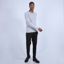 Pull col rond en cachemire - Benoit 6612 gris clair - 11 Gris clair