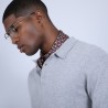 Pull col polo en cachemire - Billy 6612 gris clair - 11 Gris clair