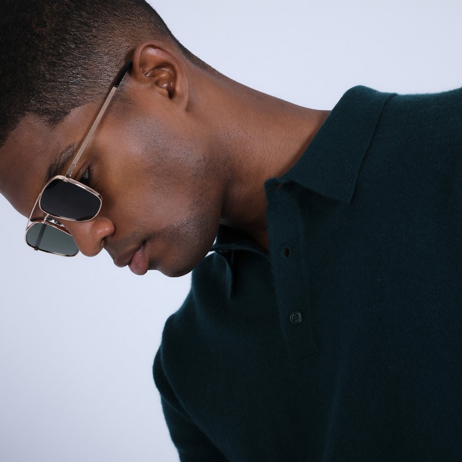 Pull col polo en cachemire - Emerson