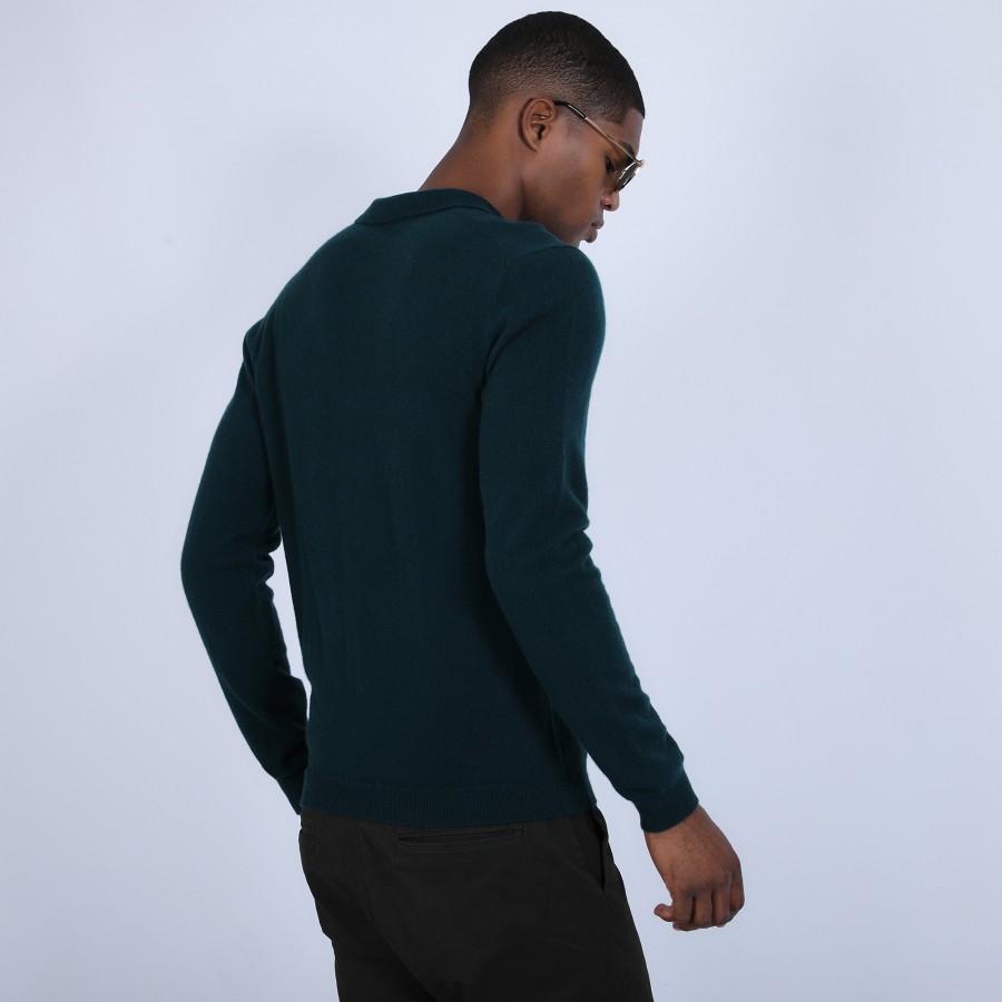 Pull col polo en cachemire - Emerson
