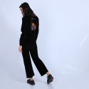 Pantalon en velours - Sauge 6770 noir marine - 01 noir