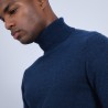 Pull col roulé en cachemire - Bruno 6641 crique - 03 Bleu foncé