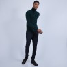 Pull col roulé en cachemire - Bruno 6642 emeraude - 21 Vert foncé
