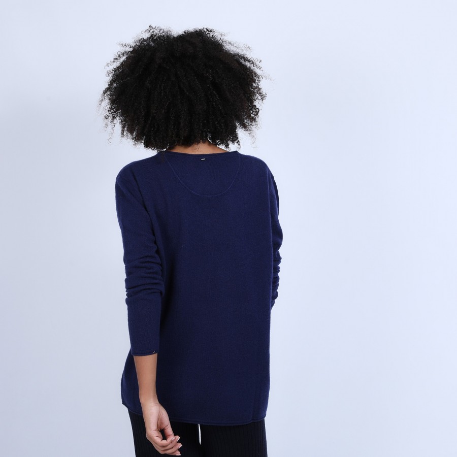 Pull col V en cachemire - Olgae