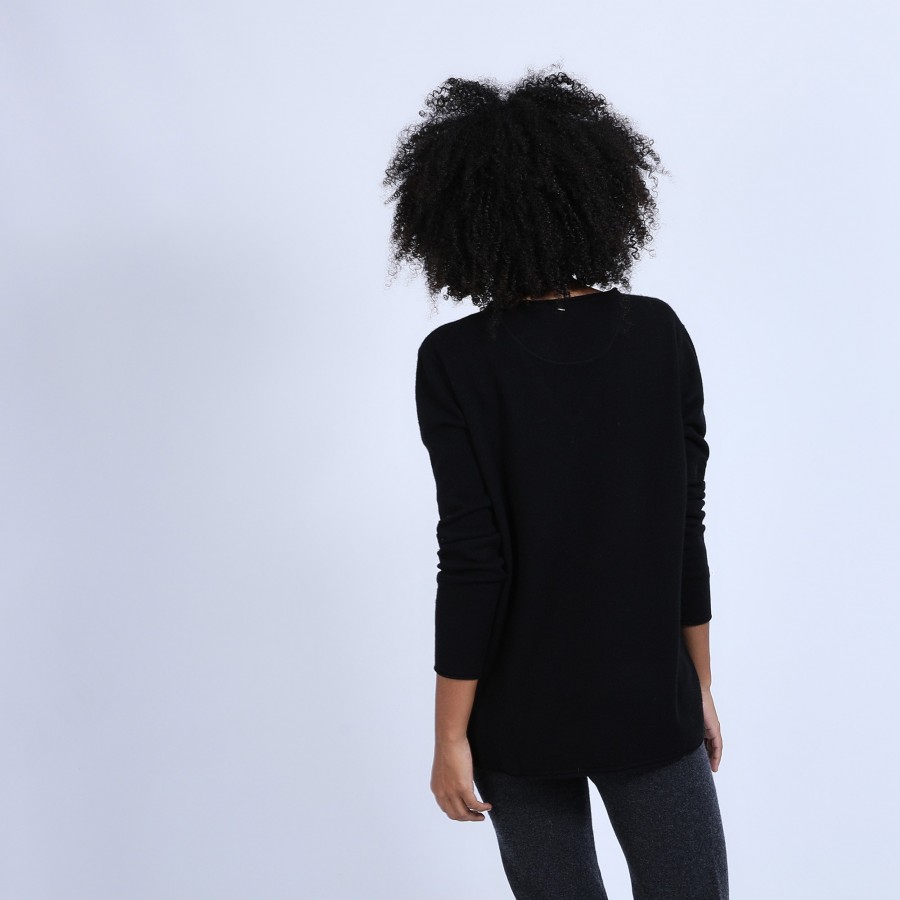 Pull col V en cachemire - Olgae
