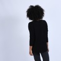Pull col V en cachemire - Olga 6610 noir - 01 noir