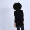 Pull col V en cachemire - Olga 6610 noir - 01 noir
