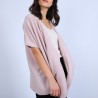 Gilet kimono sans manches - Harriet 6602 colombe - 24 rose clair