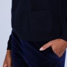 Pull col bateau en cachemire - Bal 6640 marine - 05 Bleu marine