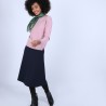 Pull col bateau en cachemire - Bal 6683 buvard - 25 Rose moyen