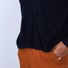 Pull ample avec poche - Balba 6640 marine - 05 Bleu marine