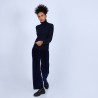 Pull col roulé en cachemire - Bauhaus 6640 marine - 05 Bleu marine