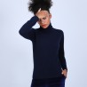 Pull col roulé en cachemire - Bauhaus 6640 marine - 05 Bleu marine