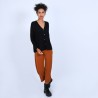 Gilet avec poches en laine mérinos - Bonte 6610 noir - 01 Noir