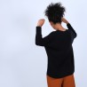 Gilet avec poches en laine mérinos - Bonte 6610 noir - 01 Noir