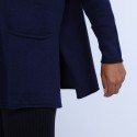 Pull en cachemire ample col V - Olyvia 6646 indigo - 75 Bleu nuit