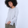 Pull col rond boutons arrière - Becky