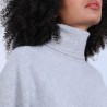 Pull chauve souris col roulé - Bob 6612 gris clair - 11 Gris clair