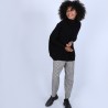 Pull large en cachemire col roulé - Bouda 6610 noir - 01 Noir