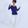 Pull col V oversize Hoani 6646 indigo - 75 Bleu nuit