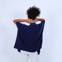 Gilet kimono sans manches - Harriet 6646 indigo - 75 Bleu nuit