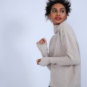 Pull manches extra longues Solange 6601 ecru - 13 beige moyen