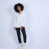 Pull col V oversize Hoani 6601 ecru - 82 Ecru