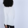 Pull col V oversize Hoani 6601 ecru - 82 Ecru