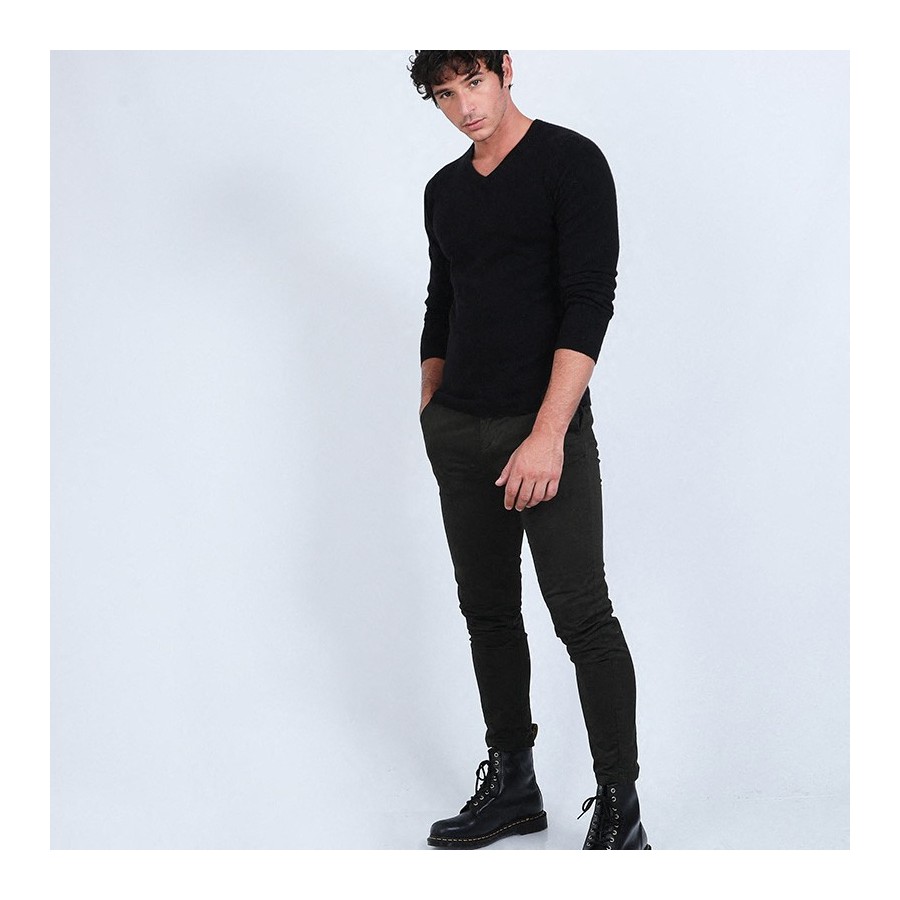 Pull col V en cachemire - Evann