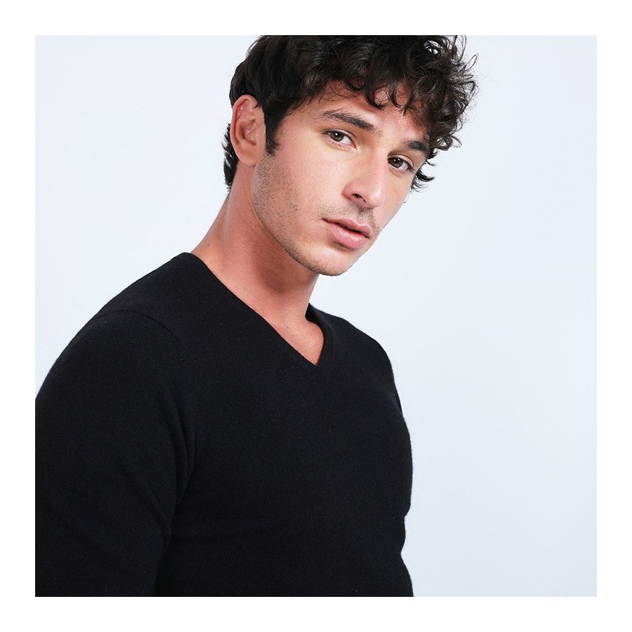 Pull col V en cachemire - Evann