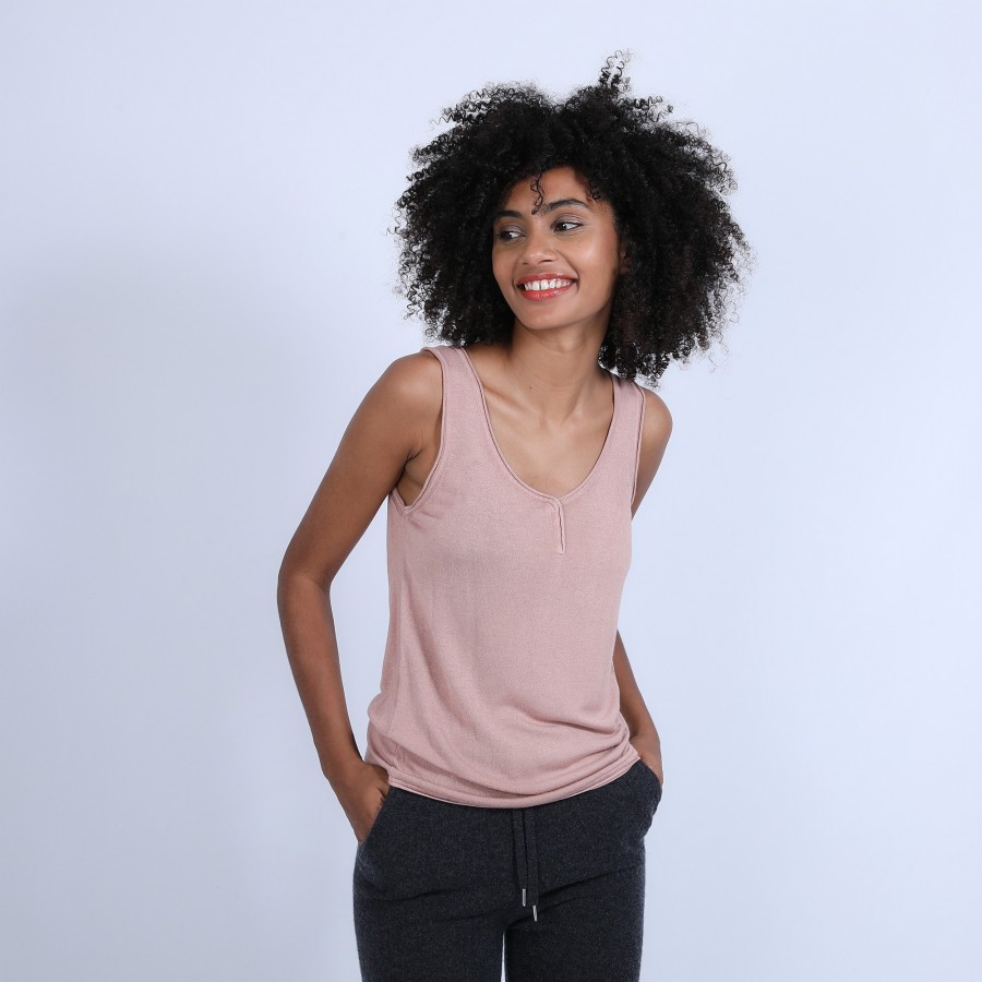 Bamboo cachemere tank top - Hoatti