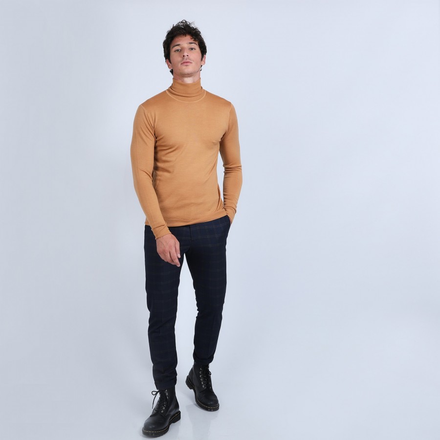 Pull col roulé en laine mérinos - Enzo