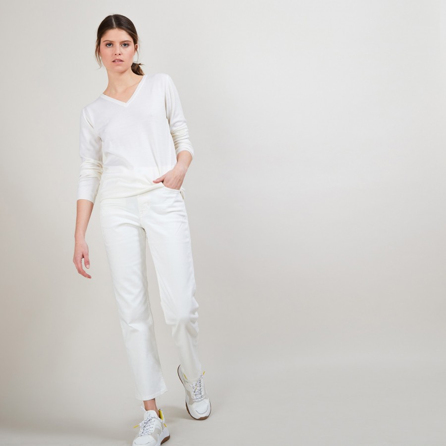 Wool V-neck sweater - Arya