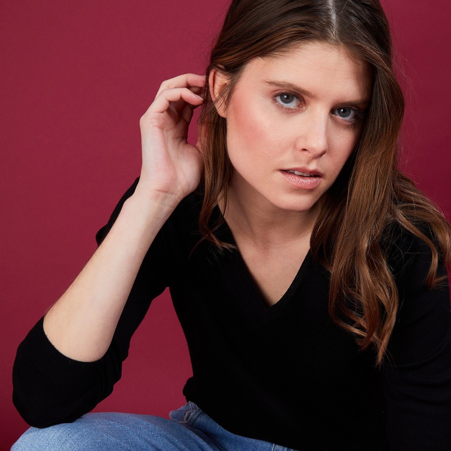Pull col V en laine - Arya