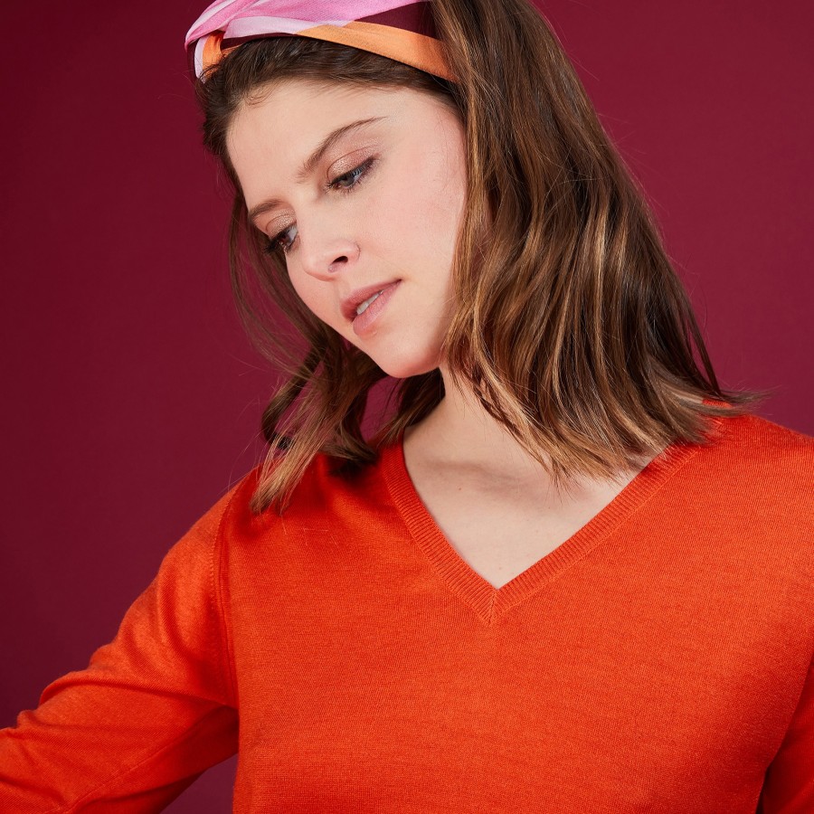 Pull col V en laine - Arya
